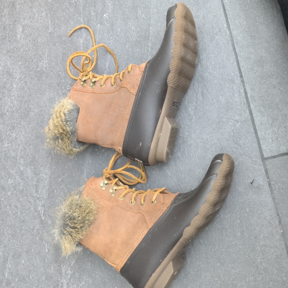 Sperry Top-sider Faux Fur Waterproof Duck Boots